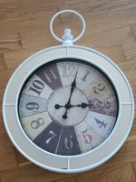 Wanduhr Vintage weiss