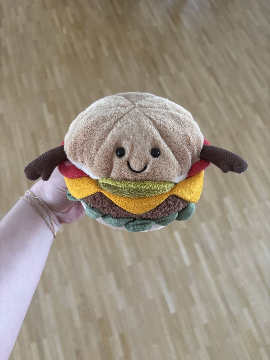 Jellycat Giocattoli: Jellycat Burger 🍔 niedlich & klein – Nuovo (secondo la descrizione) da Regensdorf venduto da cokezero357