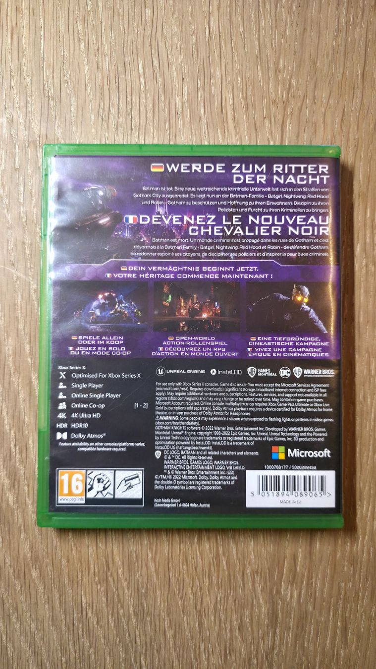 Microsoft Giochi: XBox One, Game, WB Gotham Knights, OVP – Usato da Sirnach venduto da TheMrFreeman 1