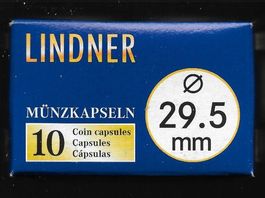 Lindner 10er Pack Münzkapseln 29,5 mm