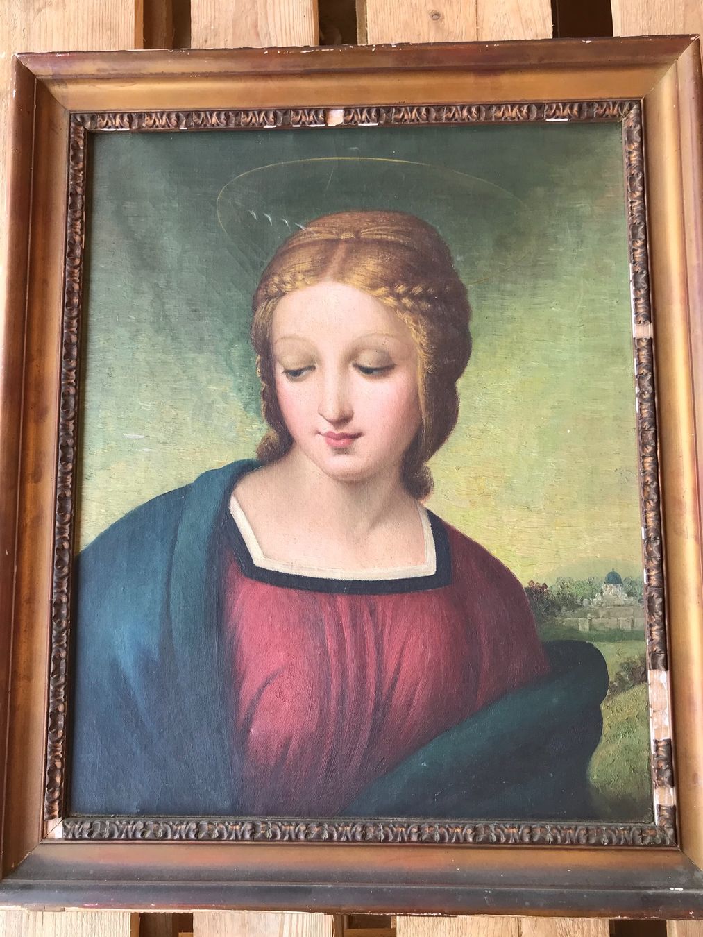 Dipinti: Madonna: Tableau/ Gemälde/ Quadro – Usato da Fribourg venduto da SD1910 3