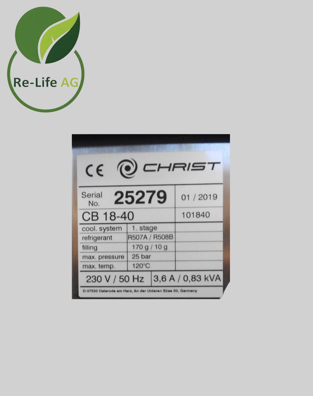 Tutte le macchine: Christ | CB 18-40 | Laboratory Cooling Bath | Fully tested – Usato da Reinach BL venduto da Re-LifeAG_Labor 9