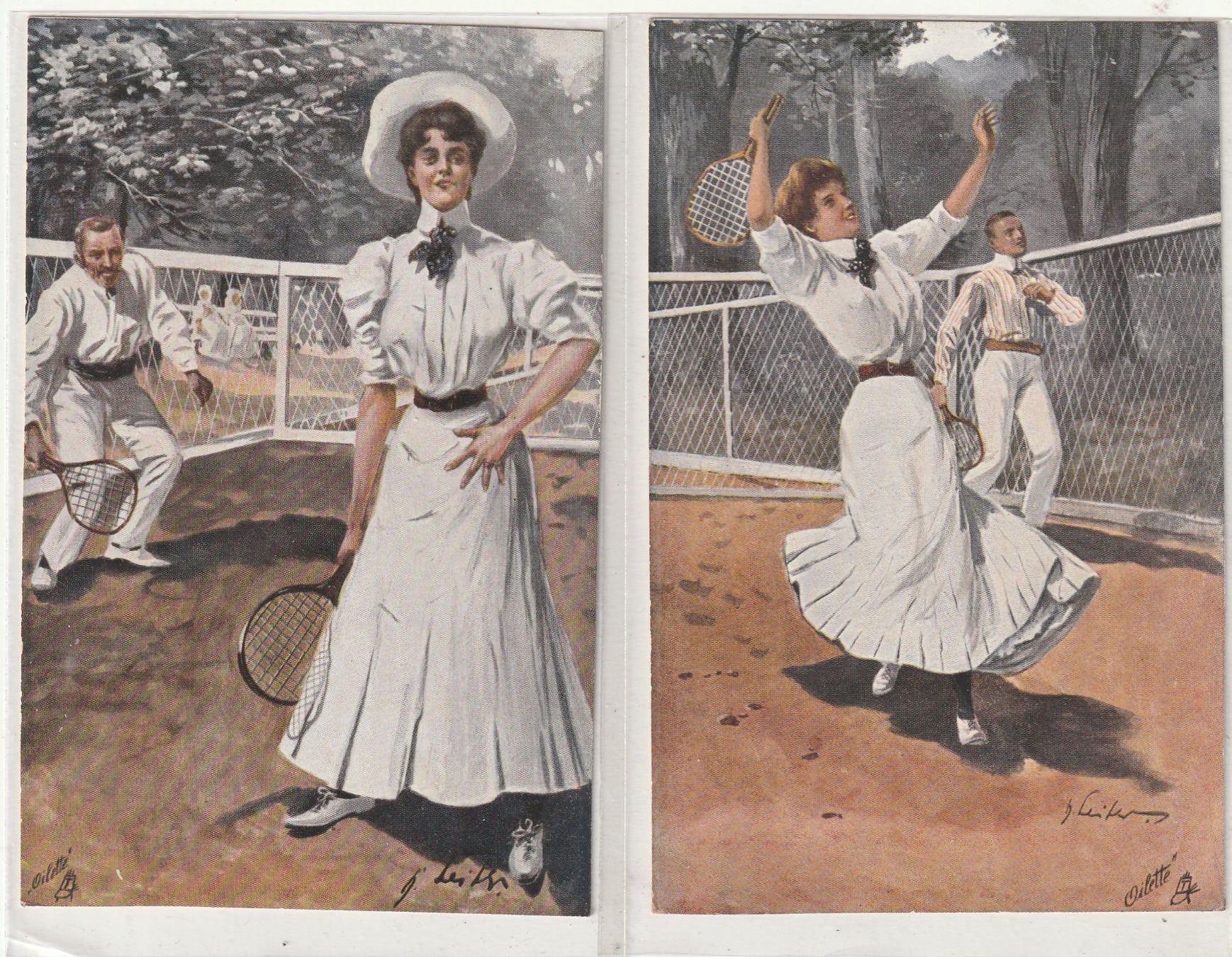 Cartoline postali: 6 AK Tennis – Usato da Rorschacherberg venduto da fratovi2 1