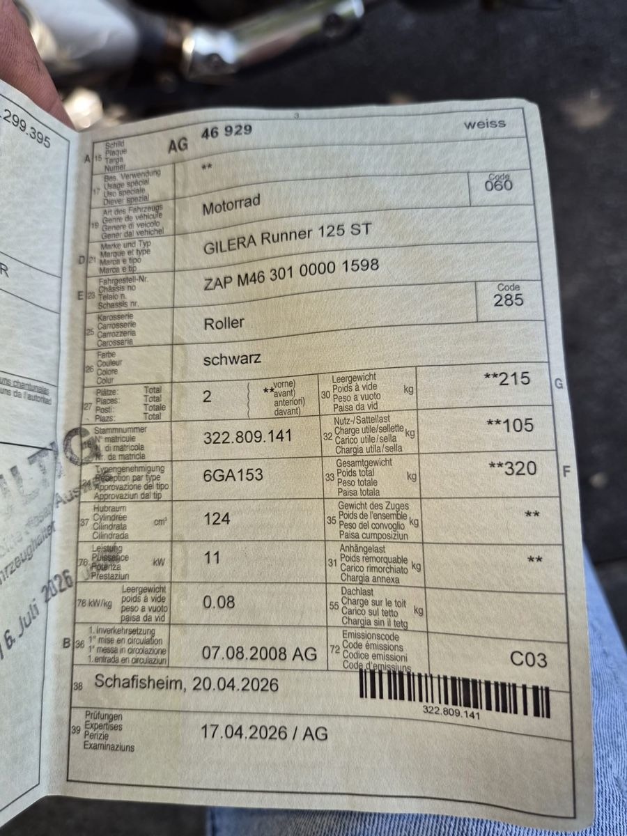 Gilera Scooters: Gilera Runner 125ccm – Gebraucht aus St. Gallen von Luis_w98 5
