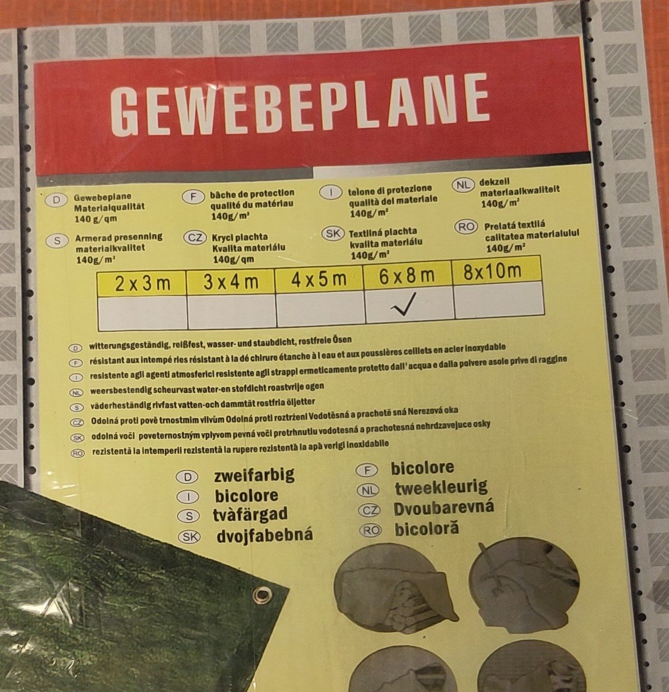 Schutzhüllen: Gewebeplane – Gebraucht aus Buchs AG von arellef 1