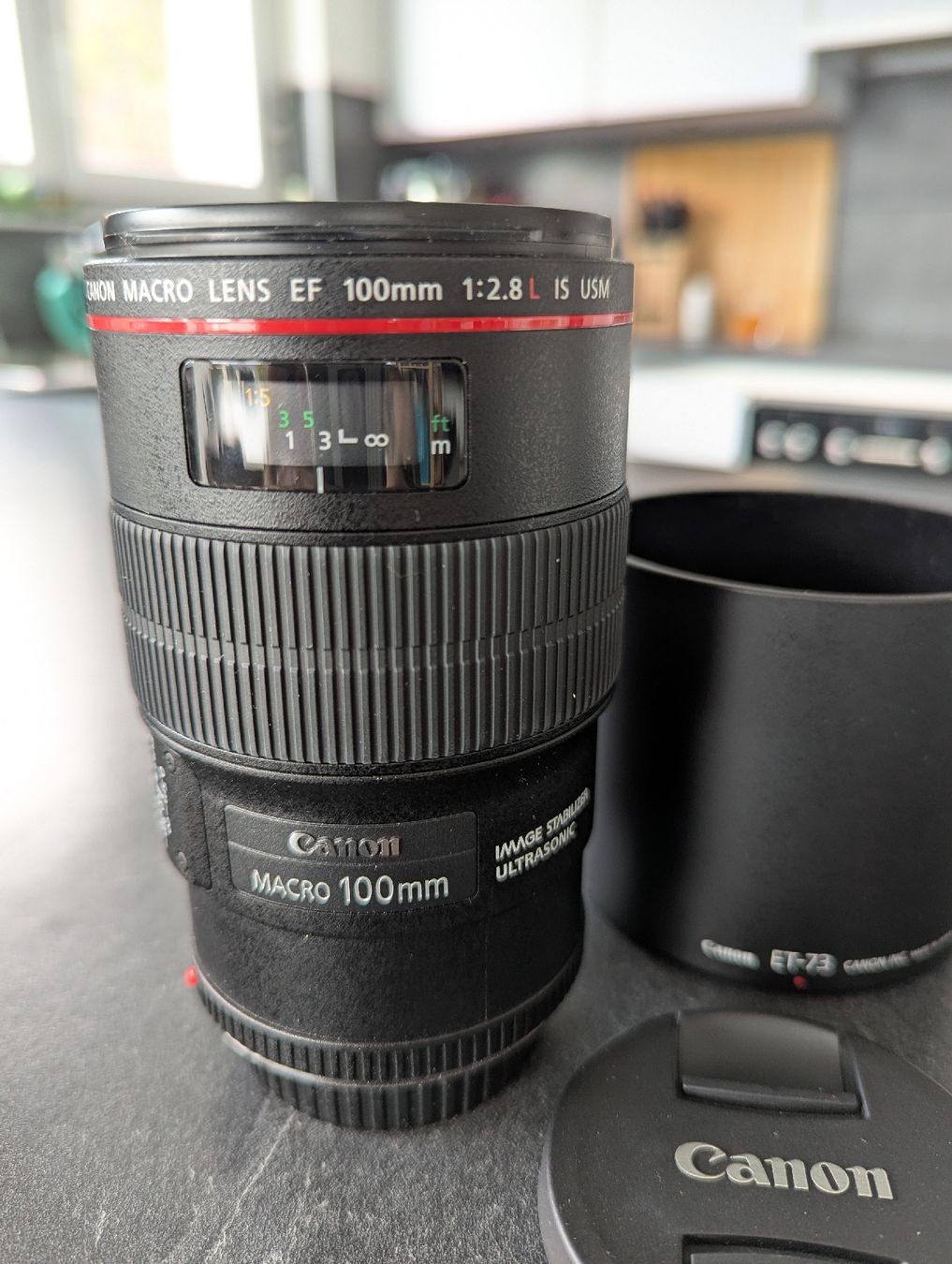 Canon Macro Lens EF 100mm 1:2 8 L IS USM Top Zustand (Neu (gemäss