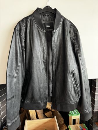 Lederjacke für Herren, Bomber XL