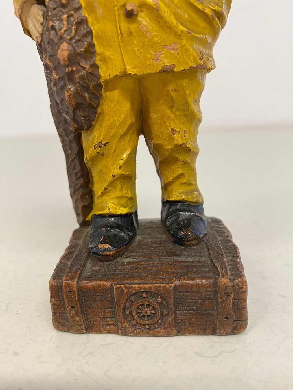 Statuette: Vintage handgeschnitzte Holzfigur, Seemann – Usato da Niederhelfenschwil venduto da Chleeblatt1938 4