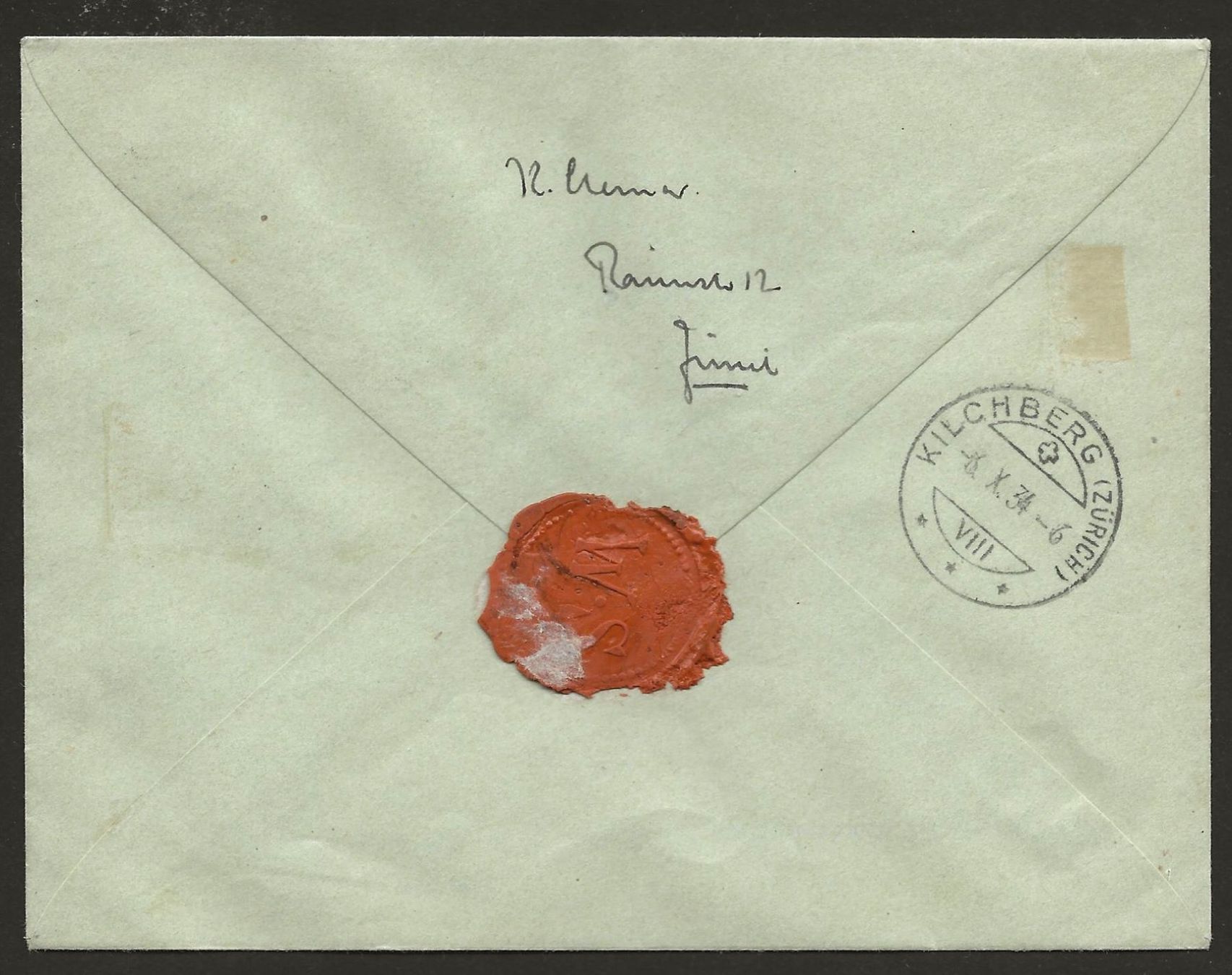 Brief Block 1934 NABA Zürich Schweiz Katalog 1200.- (Gebraucht) in Au ...