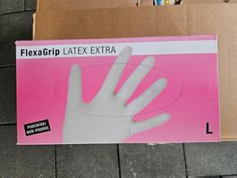 Latex Handschuhe Puderfrei, Grösse L, Neu OVP!