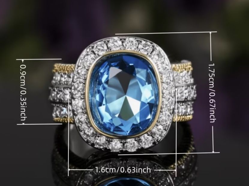 Ringe: Luxus Elegante Gr.19/9 Ring Farbe: Silber /Turkis – Neu (gemäss Beschreibung) aus Biel-Bienne von Roserosse13 7