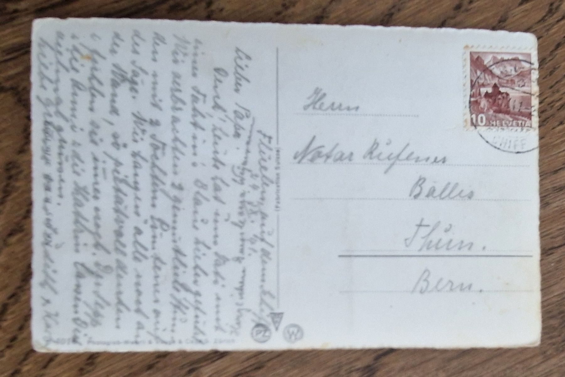 Cartoline postali: Erstfeld 1941 – Usato da Ebikon venduto da Donar50 1