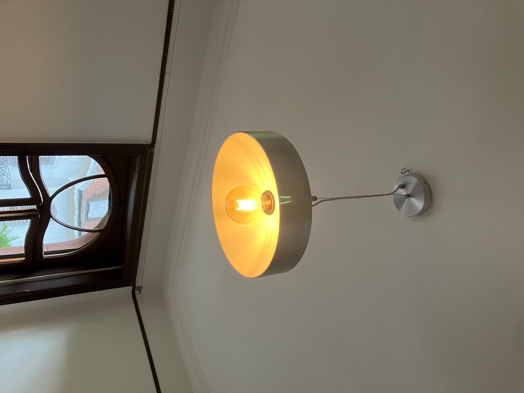Lustres & lampes de plafonds: Deckenlampe Desingner Metall rund – D'occasion à Basel par highspeedvelo 2