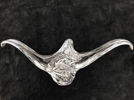 Grande coupe en cristal dans le style Daum