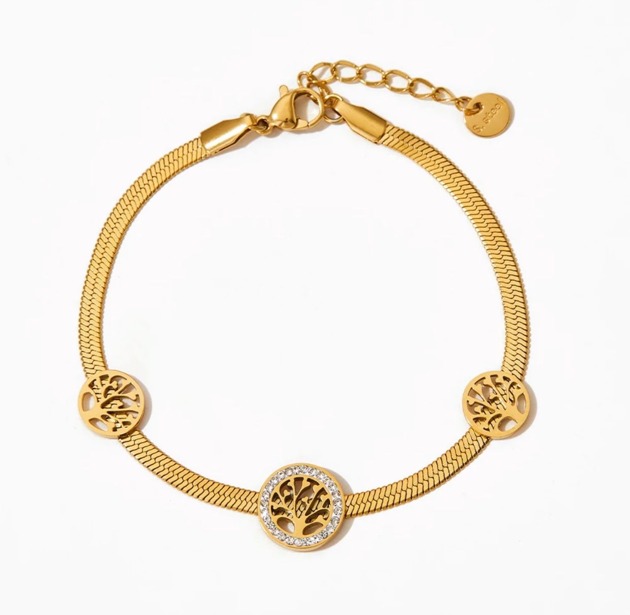 Bracciali & Braccialetti: Lebensbaum Armband 24karat vergoldet – Nuovo e nell'imballaggio originale da Hemmental venduto da BlingBling1 1