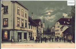 Bülach - Dorfpartie - animee - Mondschein-Litho
