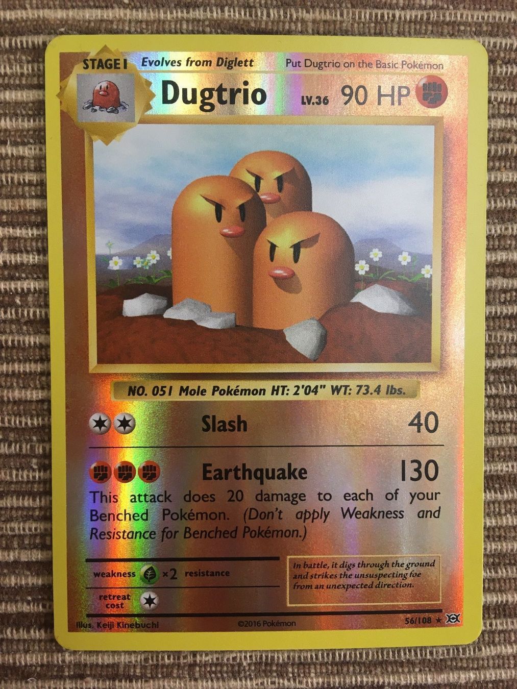 Pokémon Carte collezionabili: Pokemon Dugtrio XY Evolutions Holo NM – Nuovo (secondo la descrizione) da Wabern venduto da Collectfun