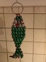 Hübscher Schlüssel-Anhänger - Fisch aus Glas-Perlen