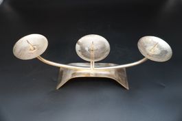 Vintage WMF Kerzenständer dreiflammig versilbert - rar! D210