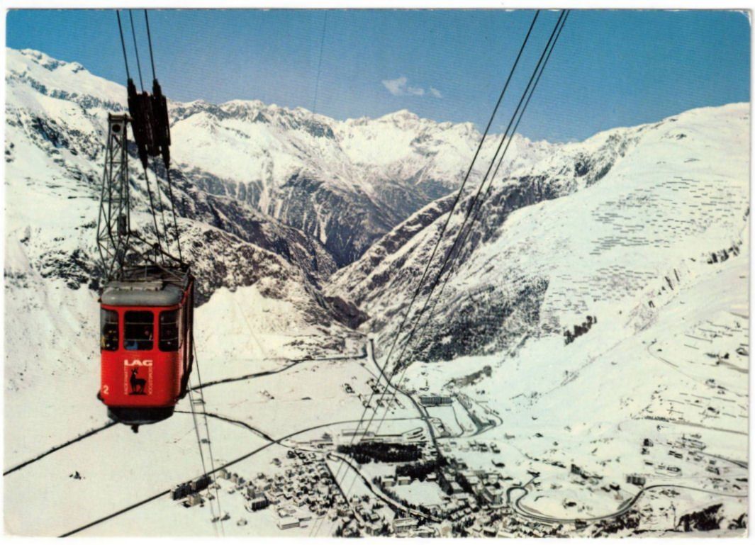 Ansichtskarten: Andermatt - Luftseilbahn Andermatt--Gurschenalp – Gebraucht aus Binningen von Mountainrider