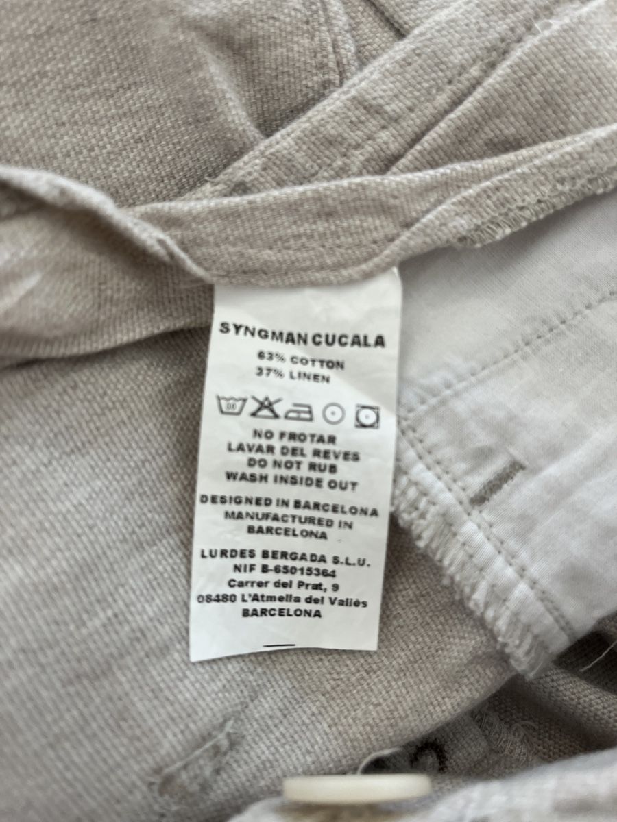 Pantaloni: Designer Freizeithose Leinen Baumwolle SYNGMAN CUCALA – Usato da Zürich venduto da bretxo 7