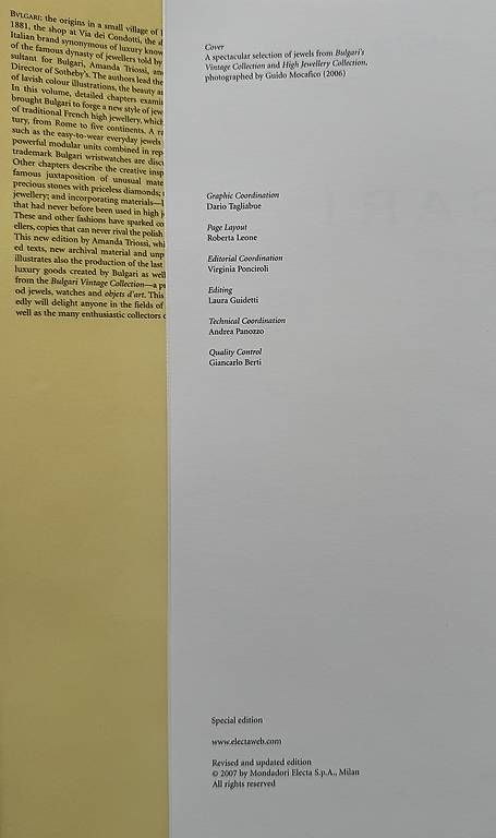 Libri: BULGARI / Amanda Triossi; Daniela Mascetti – Usato da Moutier venduto da DreamerZz1 2