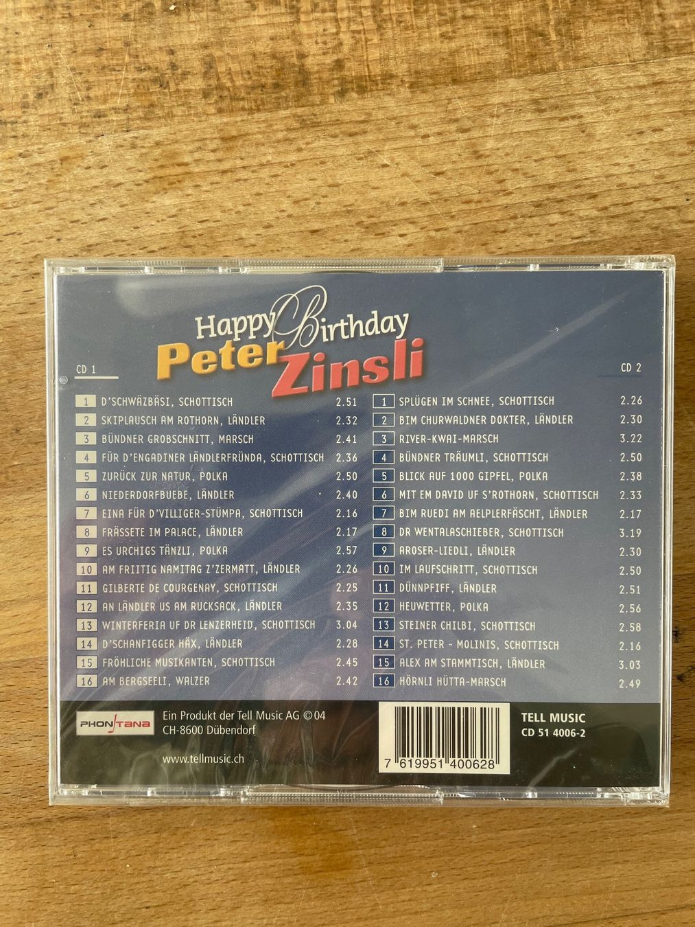 CD: Peter Zinsli div CD und 1 Kassette Originalverpackt – Nuovo e nell'imballaggio originale da Frauenfeld venduto da Fortserj 4