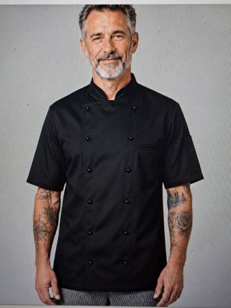 2 Stk Kochjacke schwarz Grösse L