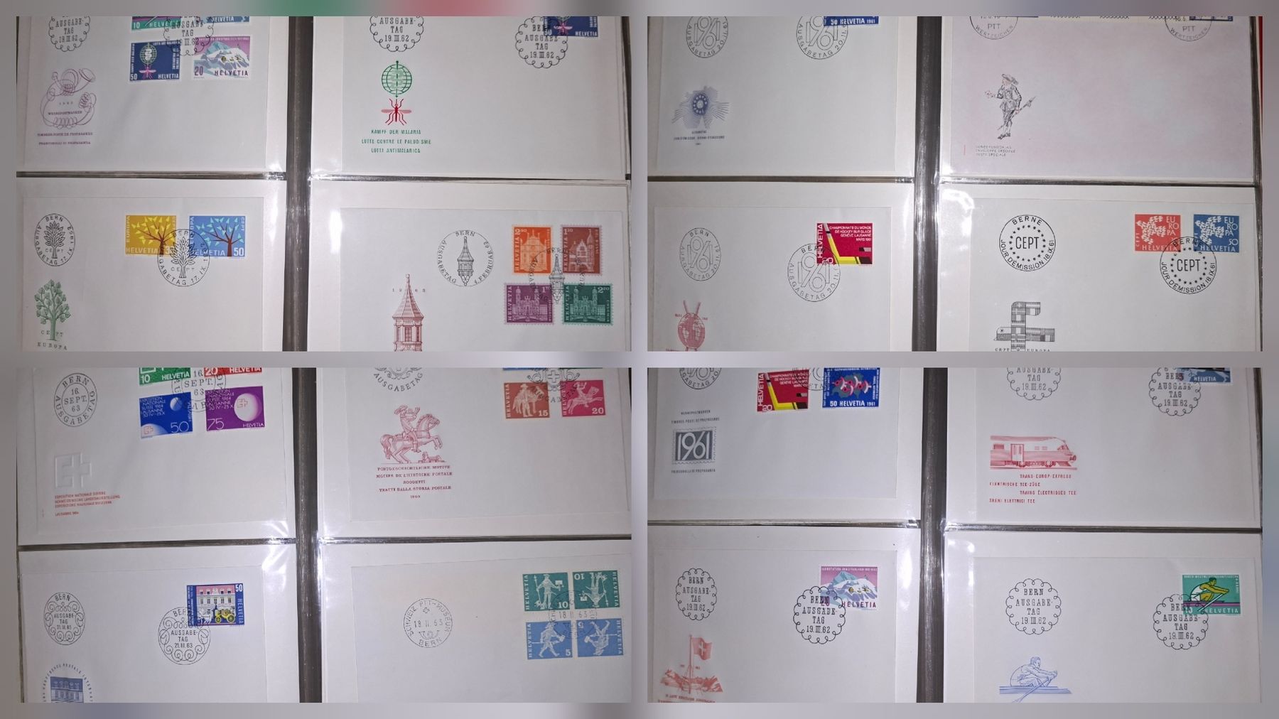 Tutti i francobolli: 100 FDC / Briefe Schweiz div. – Usato da Balgach venduto da SIMEON27 2