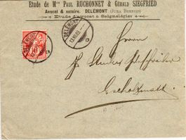 Brief, Delémont 1889