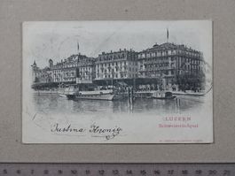 Luzern, Schweizerhofquai, Schiff, 1904