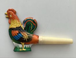 Blech Hahn Tröte - Eine Antike Rarität !