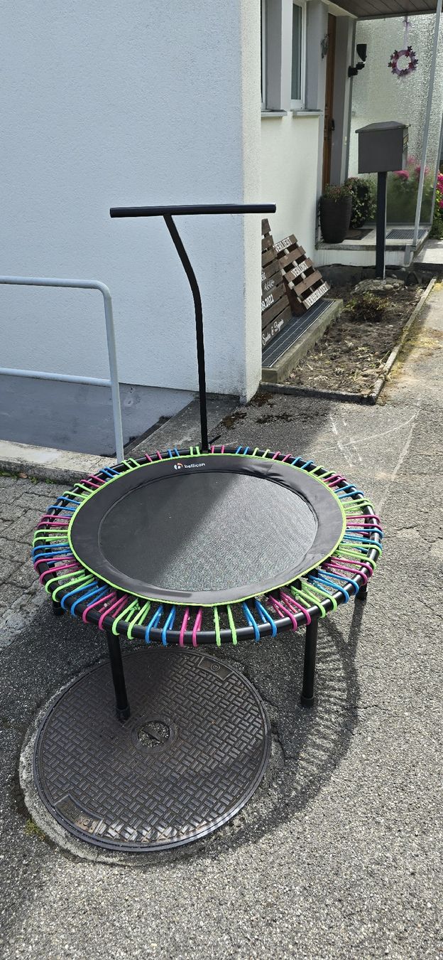 Bellicon Trampolini: bellicon Trampolin 112cm, Klappbeine & T-Bar – Usato da Bellach venduto da Lorrgash