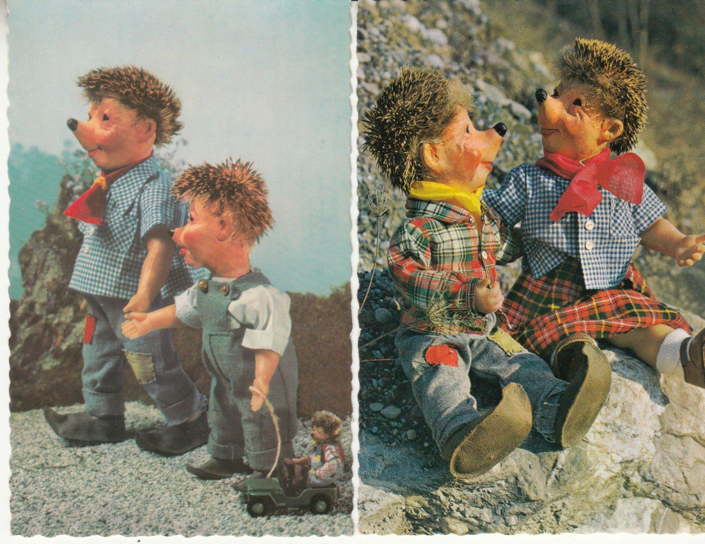 Cartoline postali: Mecki/Kis/Peter ca. 1950, 5 Karten – Usato da Bürglen TG venduto da StampGraf 3
