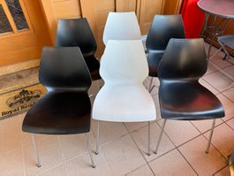 6 Kartell Maui Stapel Stühle