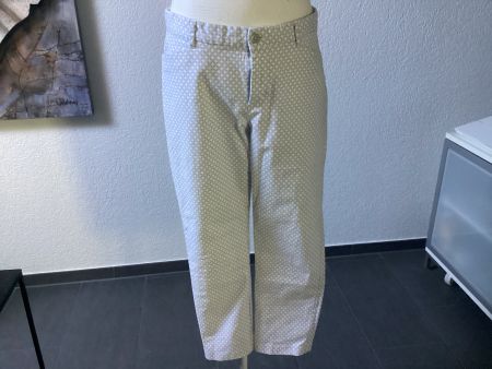 GAP Damen Hose gemustert grau weiss ca. Grösse 40 US 12