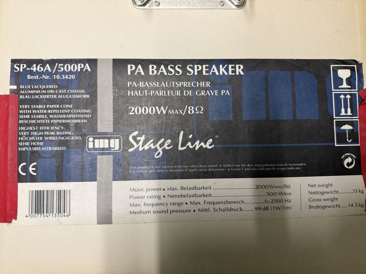 Casse acustiche: 2Stk 18“ Bässe – Usato da Zofingen venduto da Freewilli78 8