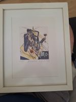 Farbradierung "Einzeltisch" von Bernd Kastenholz