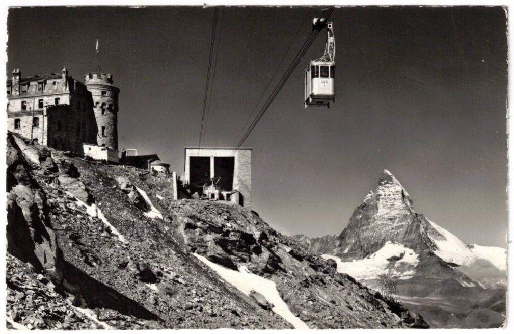 Cartoline postali: Zermatt - Luftseilbahn Gornergrat--Hochtäli – Usato da Binningen venduto da Mountainrider