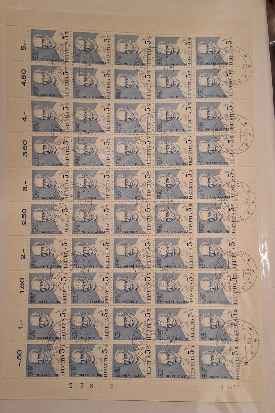 Tutti i francobolli: Pro Patria 1967 Bogenserie  – Usato da Balgach venduto da SIMEON27