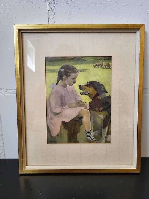 Posters & Illustrations: Bild Druck mit Goldrahmen Carl Liner – D'occasion à Gais par santona