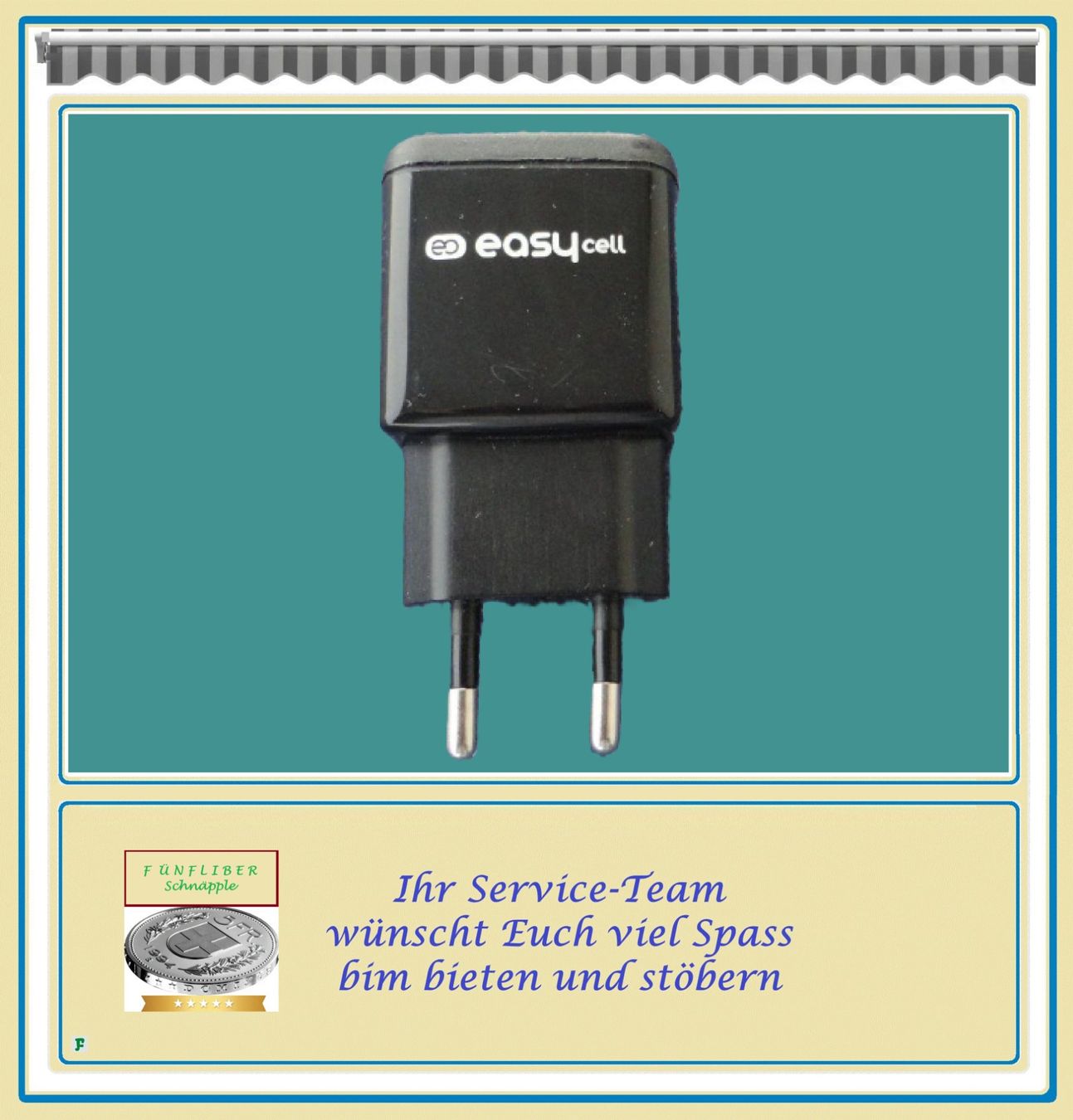 Caricabatterie: easy cell • USB-Ladegerät inklusiv micro ↔ USB Kabel – Nuovo (secondo la descrizione) da Münchwilen TG venduto da FDOF_SHOP 2