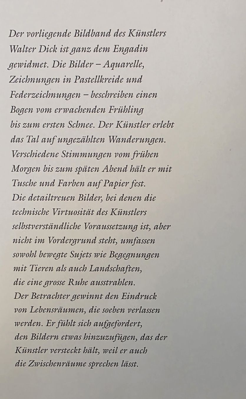 Libri: Bildband Engadin von Walter Dick – Nuovo (secondo la descrizione) da St. Gallen venduto da ischu01 5