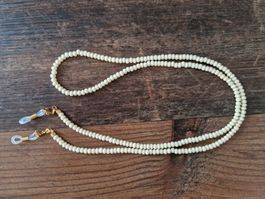 Brillenband / Brillenkette cremefarben