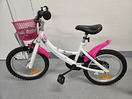 Fahrrad für Mädchen – 16 Zoll – sehr guter Zustand + Stützrä