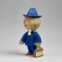 Messemännchen Leipziger Messe DDR neu/OVP Toprarität