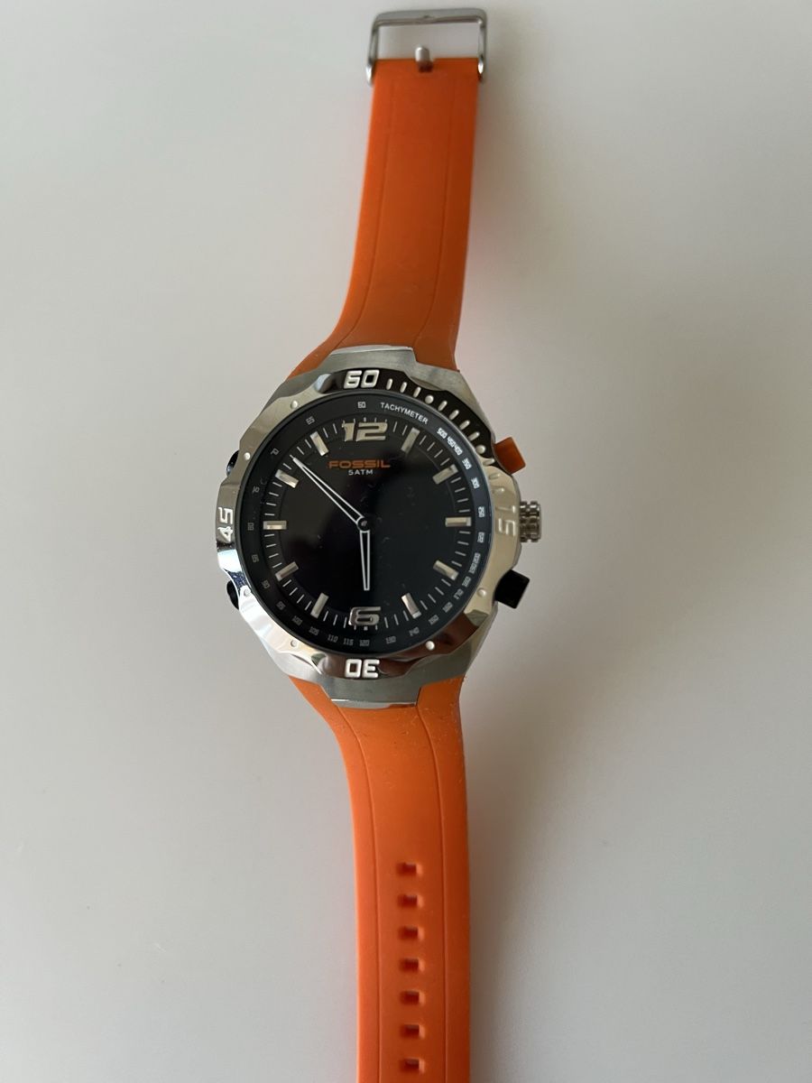 Fossil Orologi: Fossil Uhr orange Silikonband  – Usato da Reinach venduto da ayl_69xw 1