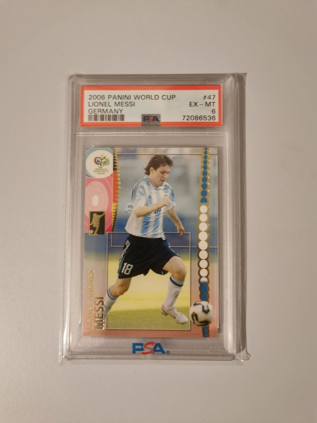 Panini Carte collezionabili: Panini World Cup 2006 Lionel Messi RC PSA 6 – Usato da Ostermundigen venduto da DaCards