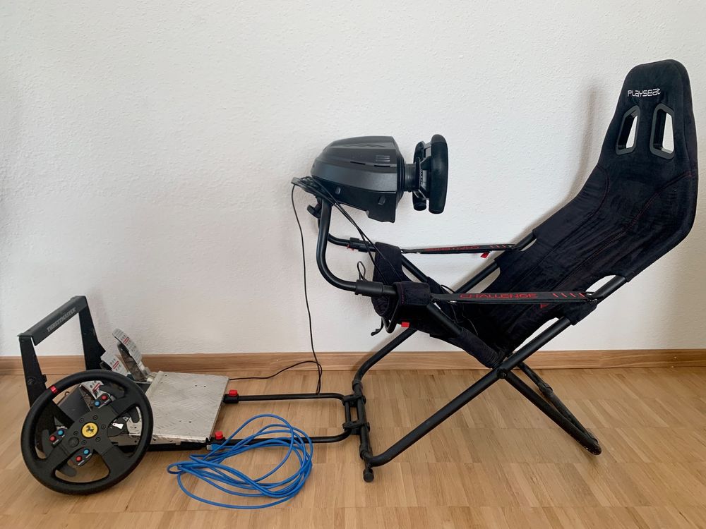 Top Sim-Racing Setup (T300 RS, 2 Räder, Playseat challenge)