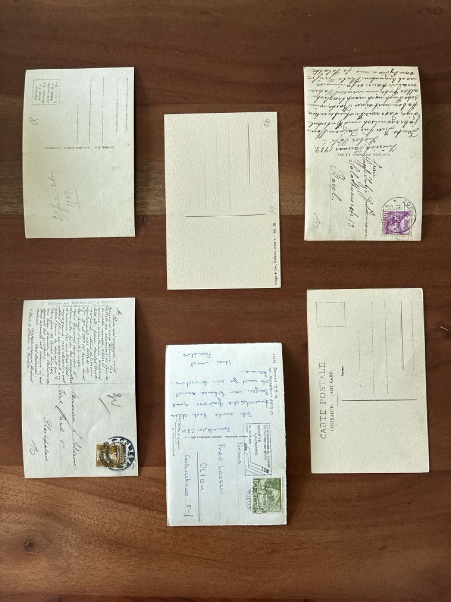 Cartoline postali: 12 Ansichtskarten Schweiz von Zermatt VS  1 – Usato da Oftringen venduto da Cla.vD.74 3
